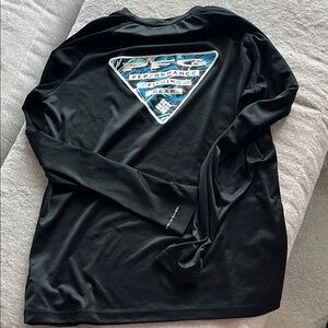 Black Long Sleeve Columbia Performance Shirt